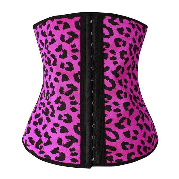 Cheetah Pink Latex Waist Trainer