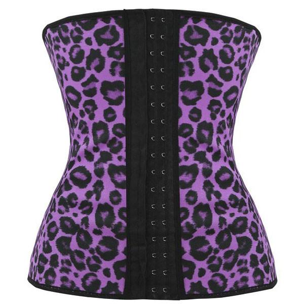 Cheetah Purple Latex Waist Trainer
