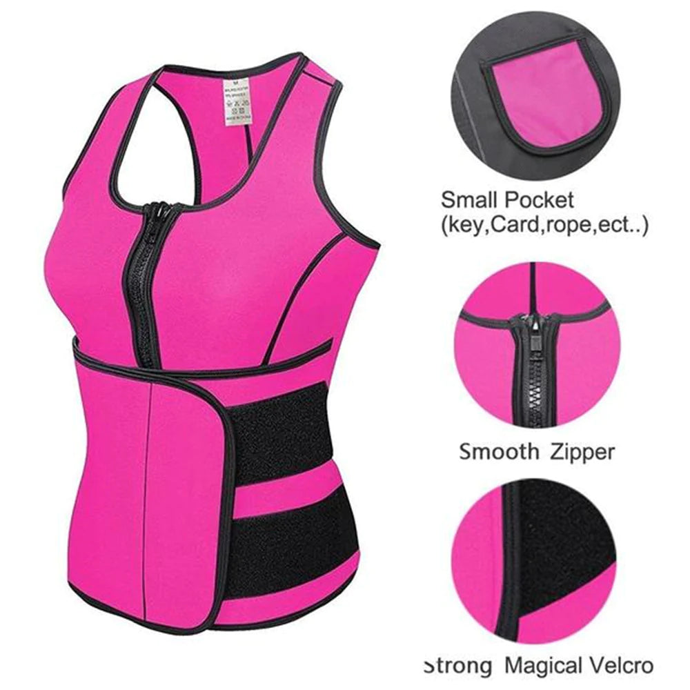 Hot Pink Sauna Vest Trainer