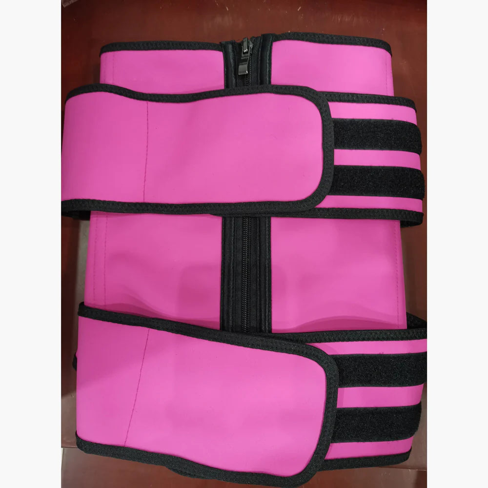Pink double band waist trainer